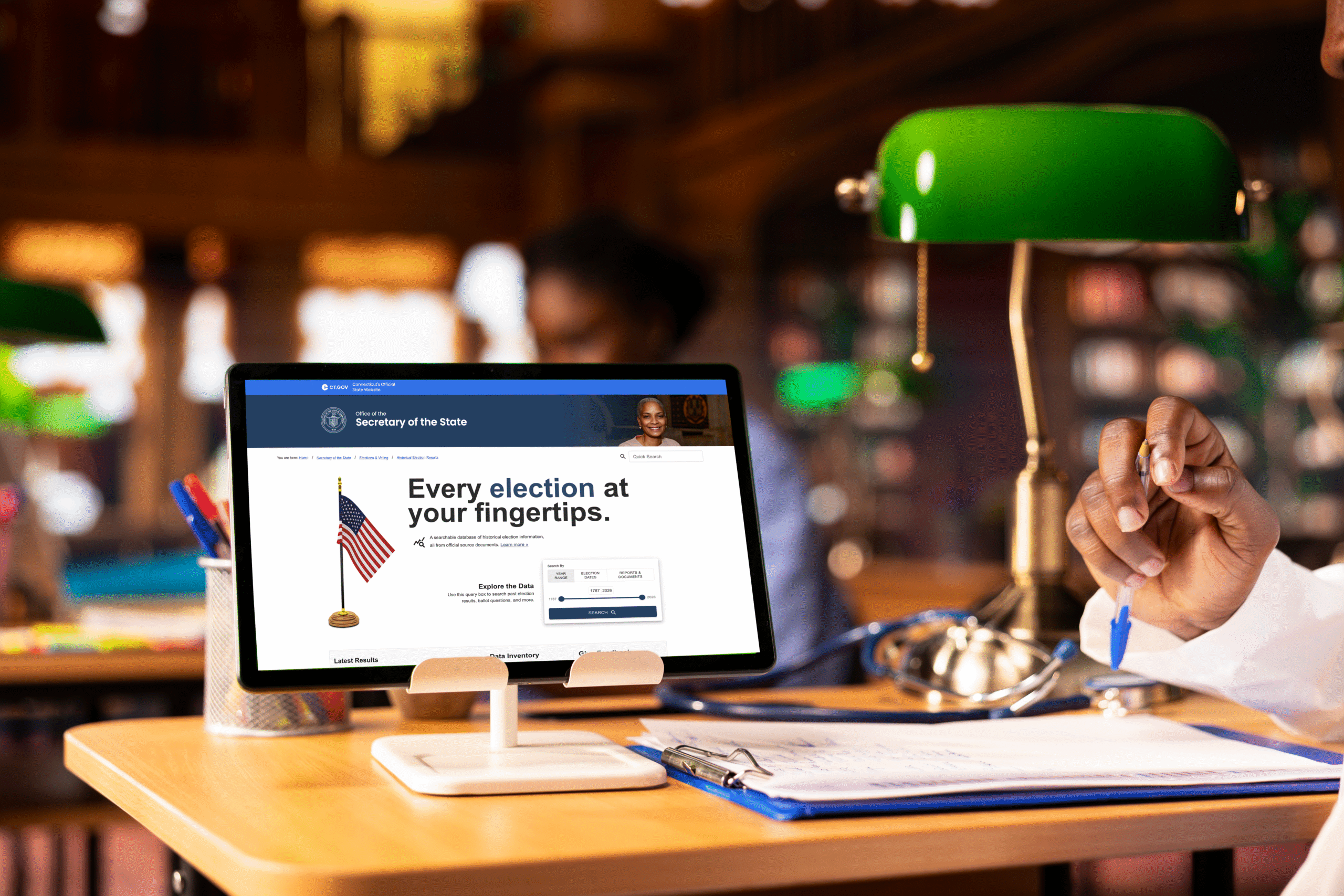 ElectionStats as deployed for the State of Connecticut